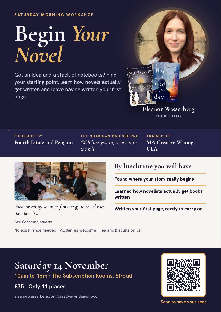 Begin Your Novel flyer